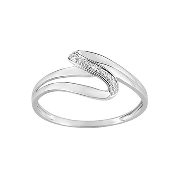 Bague diamant 0.005 Or Blanc 750