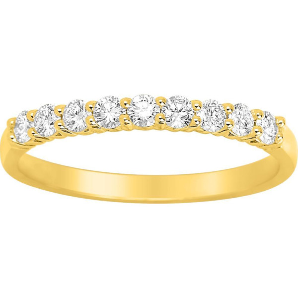 Alliance Demi-Rêve diamants 0.35ct en Or Jaune 750